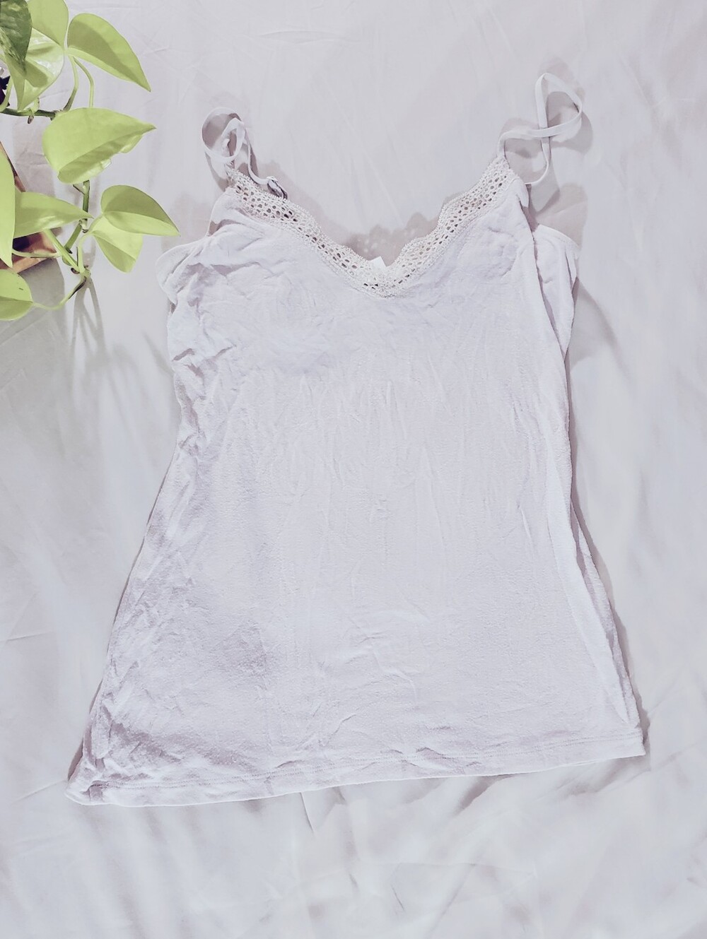 La SENZA Light Lavender Lace-Trim Camisole